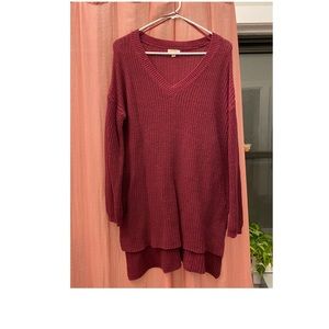 Burgundy sweater